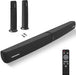 Sound Bar for Smart TV,90W Soundbar with Bluetooth/ARC/Optical/AUX Connect, Auto Volume Boost, 3 Customizable Equalizer Modes, 2 in 1 Detachable Soundbar for TV/PC/Gaming/Projectors