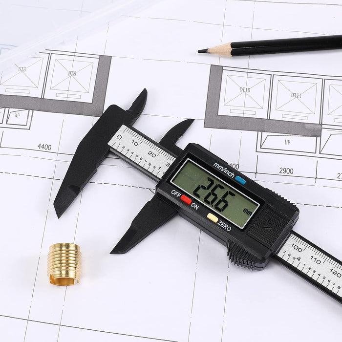 Digital Caliper,0-6 inch/150 mm,inch and Millimeter Conversion,LCD Screen