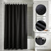 Black Bathroom Accessories Set, 10Pcs Bathroom Accessory Sets Complete with Trash Can, Shower Curtain, Vanity Tray, Soap