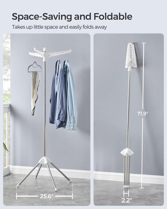 Clothes Drying Rack, 61.6-Inch Drying Rack, 3 Rotatable Arms