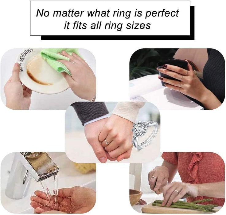 Ring Sizers for Loose Rings, 6 Sizes Fitter, Reduces Size by 0.5-1.5