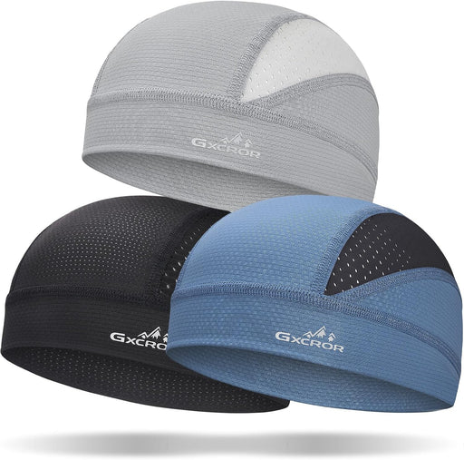 Cooling Skull Cap for Men Women Sweat-Wicking Breathable Mesh Liner for Helmets, Summer Cycling Motorcycle