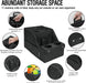 Car Backseat Organizer with 11 Compartments & 2 Cup Holders, Black