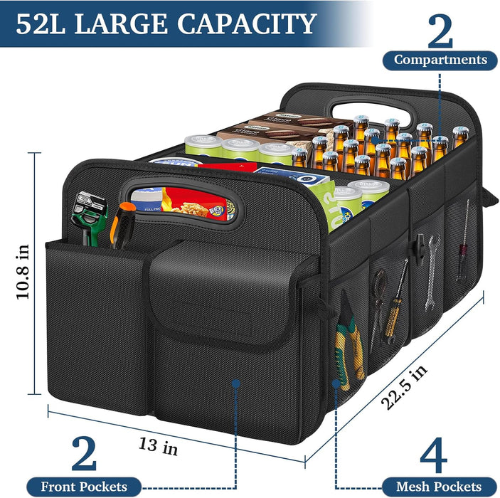 Car Trunk Organizer-Collapsible Car Storage for Suv/Jeep/Sedan