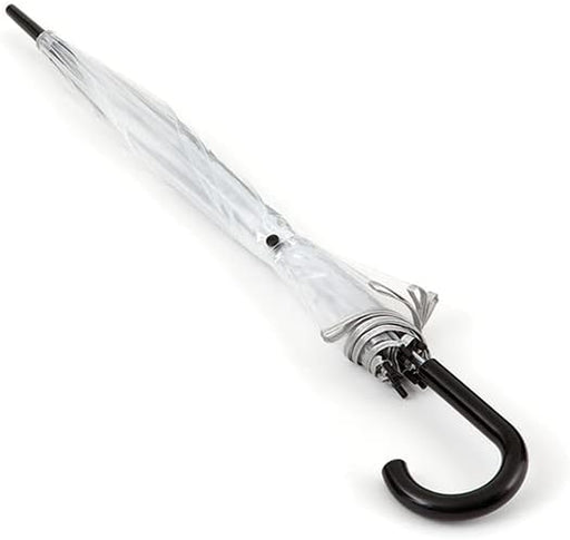 Scalloped Clear Dome Umbrella, Auto Open, See-Through