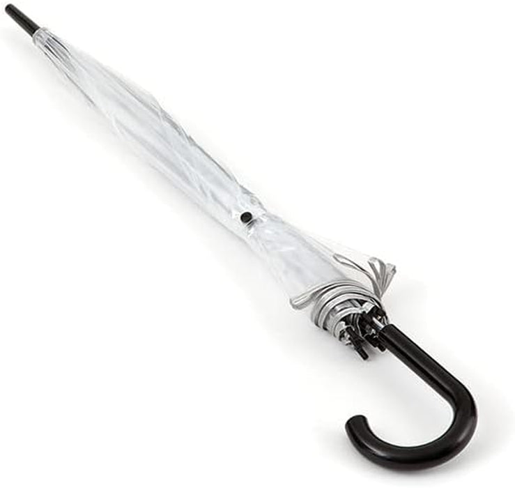 Scalloped Clear Dome Umbrella, Auto Open, See-Through