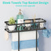 Wall Mounted Towel Rack for Bathroom, Towel Storage for Above Toilet