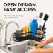 L-Shaped Sponge Holder for Kitchen Sink, Corner Sink Caddy, Sink Organizer