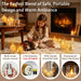 Flameless Candles with Remote, Set of 6 LED Pillar Candles (3" D x 4" 5" 6" H), Realistic Climbing Flame Battery Powered Candles for Home Wedding Christmas (Clear Shell Ivory)