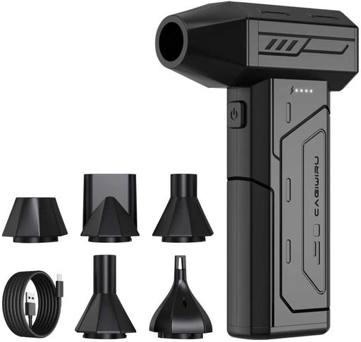Compressed Air Duster,130000RPM Super Power Cordless Air Duster,Rechargeable Brushless Blower,3 Gear Adjustable Blower w