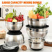 Thickened Heavy-Duty 26pcs Stainless Steel Bowl, Mixing Bowl Set with Lid, Grater Attachment, Non-Slip Bottom and Kitche