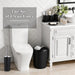 Black Bathroom Accessories Set, 10Pcs Bathroom Accessory Sets Complete with Trash Can, Shower Curtain, Vanity Tray, Soap