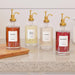 16.9 oz (500 ml) Coffee Syrup Dispenser Set- 4 Glass Bottles with Gold Pumper and Syrup Labels - Precise Dispensing and 