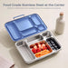 Stainless Steel Lunch Box, Dark Blue, 1100 ml/37 oz