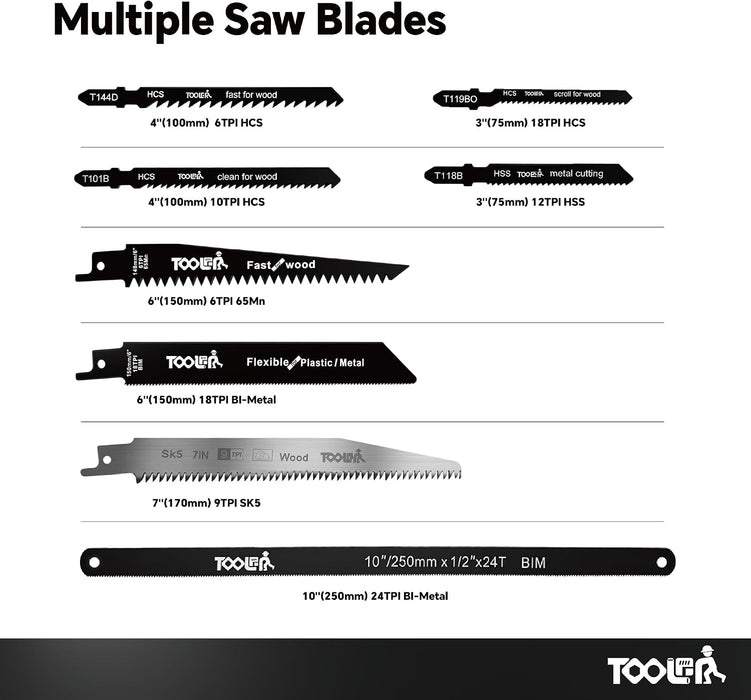 8-In-1 Multi Blades Hand Saw, Drywall, Hacksaw, Jab Saw & Wood Cutter Tool