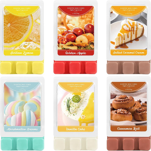 Wax Melts Fall Scents, Scented Soy Wax Cubes for Wax Warmers