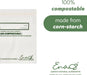100% Compostable Food Storage Bags, Sandwich Size 150 Pack, Eco-Friendly Freezer Bags, Resealable, Heavy-Duty, Reusable, Leak Resistant, Off-White, Food Grade by