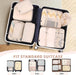 8 Set Packing Cubes Luggage Packing Organizers for Travel Accessories-Cream