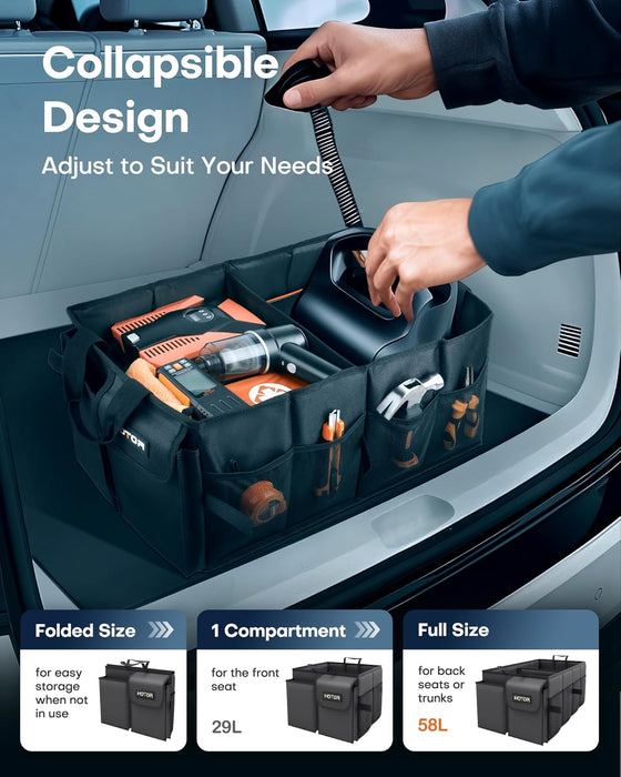 Trunk Organizer - Foldable Car Organizer for SUVs & Sedans Storage