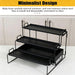 4-Tier Carbon Steel Spice Rack for Countertop,4 Tier Spice Shelf