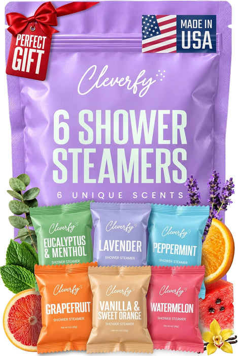 Shower Steamers Aromatherapy Gifts for Women and Men, 6 Tablets