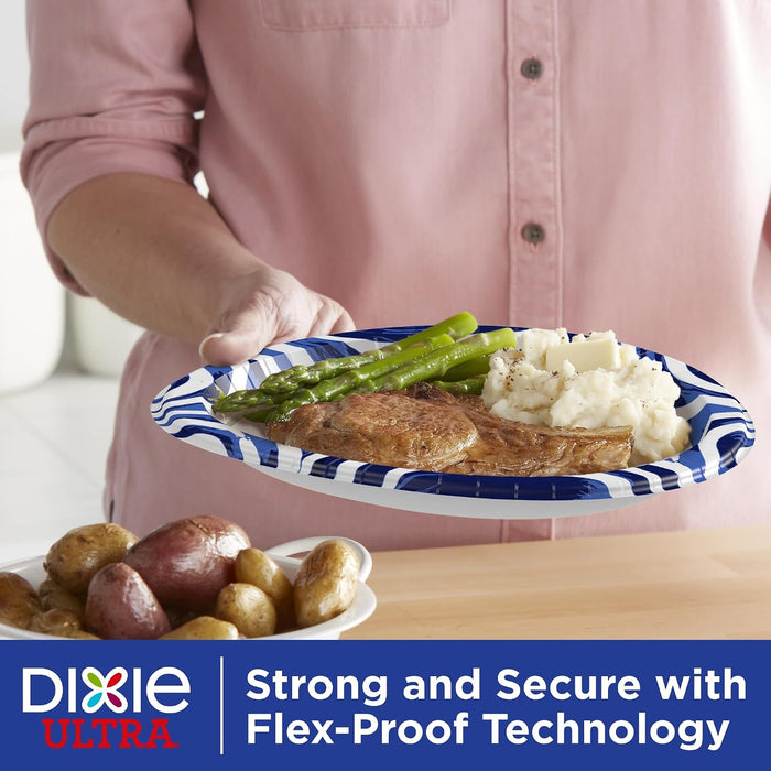 Large Paper Plates, 10 Inch, Heavy Duty Disposable Plates
