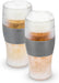 Freeze Beer Glasses, Freezable Beer Gifts for Men, Double Wall Insulated Pint Set, Tumbler for Cold Drinks, 16, Set of 2