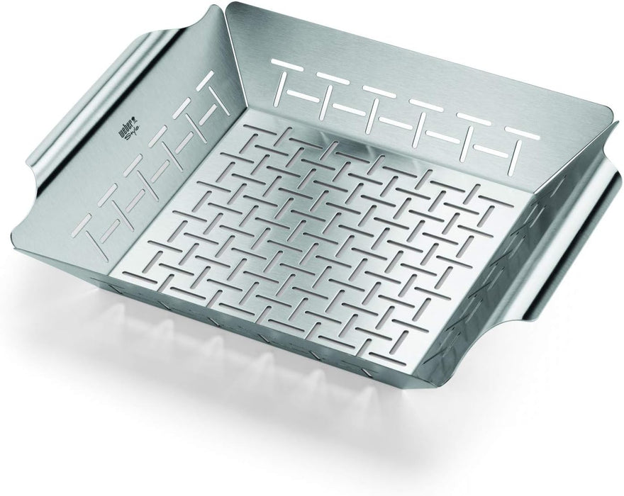 Weber® Deluxe Grilling Basket, Stainless Steel for Gourmet Grilling