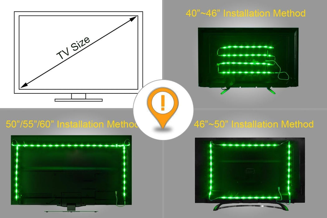 TV LED Backlight for 40-60 Inch TV, 8.2ft LED Lights