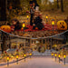Solar Torch Light with Flickering Flame for Halloween Decorations