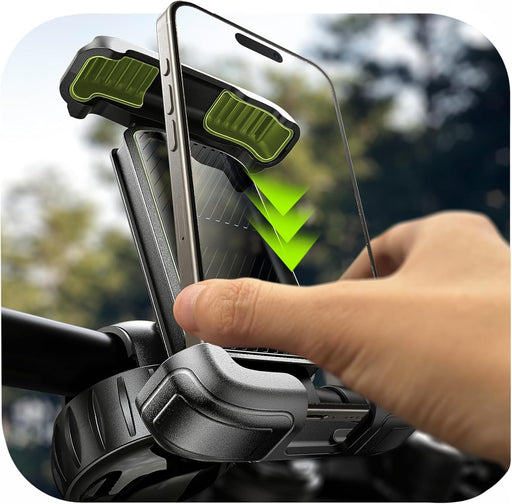 Bike Phone Holder, [Super Easy Install] Motorcycle Phone Mount Ebike Accessories Bicycle Handlebar Holder Mount Gifts fo