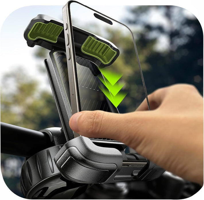 Bike Phone Holder, [Super Easy Install] Motorcycle Phone Mount Ebike Accessories Bicycle Handlebar Holder Mount Gifts fo
