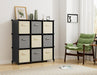 Closet Organizers and Storage, 9 Cube Storage Organizer, Black