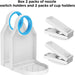 2 Pack Laundry Detergent Dispenser Cup Holder, Nozzle button upgrade，Easily No More runny or Messy Laundry Detergent, Laundry Cup Holder and drip Tray Room Organization and Storage