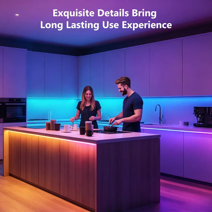 LED Strip Lights 110ft, RGB Music Sync Smart App Control 1 Roll