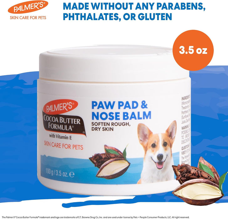 for Pets Cocoa Butter Paw Pad and Nose Balm for Dogs, 3.5 Oz