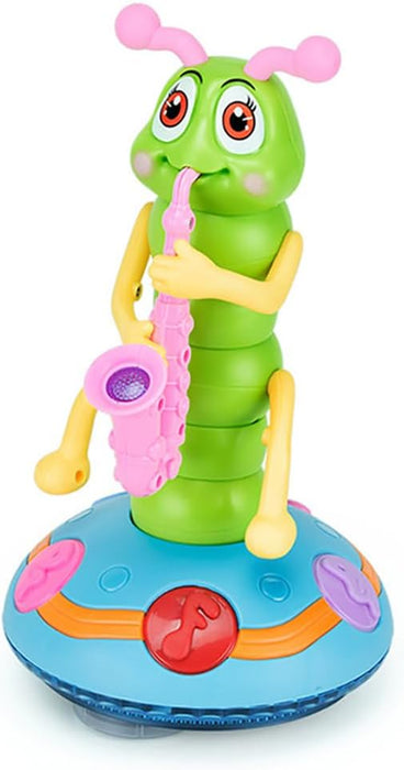 Dancing Caterpillar Saxophone Musical Toy with Music and Lights for Boys and Girls