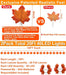 Fall Decor 2 Pack Fall Garland with Lights Enlarged Maple Leaves 20Ft 40LED