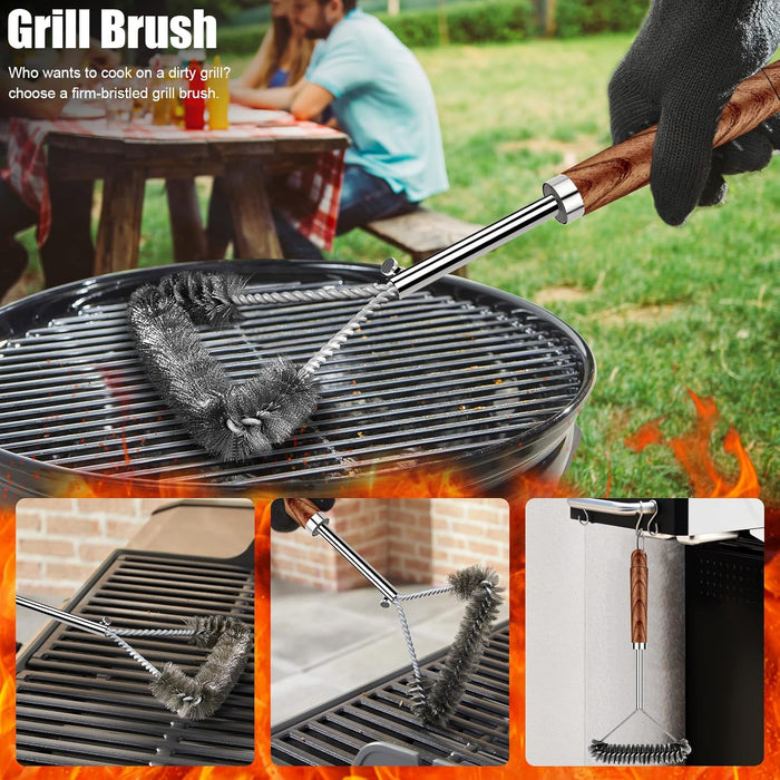 31pcs BBQ Grill Accessories Gifts for Men Dad, Heavy Duty Grilling Tools Gift Set for Father‘s Day, Stainless Steel BBQ 