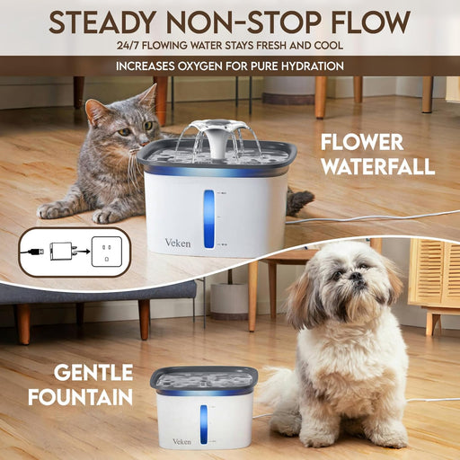 Innovation Award Winner 95oz/2.8L Cat Water Fountain, C1 Classic