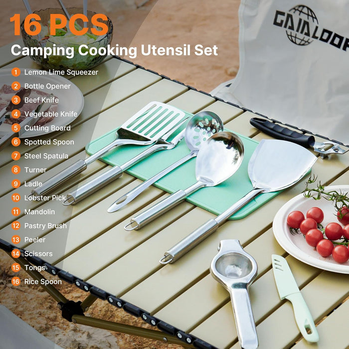 Camping Utensil Set, Camping Cooking Utensils & Kitchen Tools