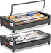 Under Bed Storage with Wheels, 2Pack Under Bed Storage Containers, Underbed Shoe Storage Organizer, Rolling Under Bed Metal Drawers for Clothes, Blankets(30.71 x 16.93 x 6.69 in)