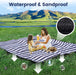 80" x 80" Picnic Blanket Extra Large, Waterproof and Foldable Beach Blanket