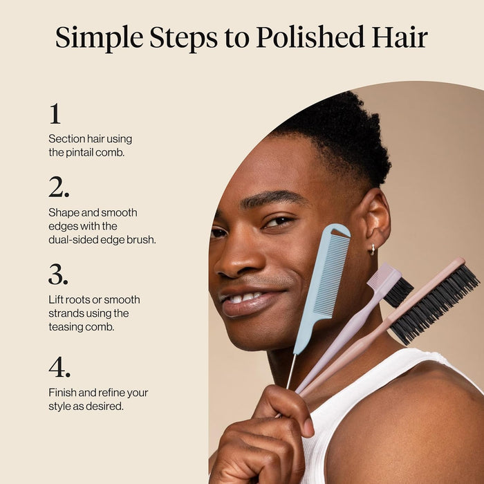 Slick Back Hair Brush – Slick Back Brush for Styling