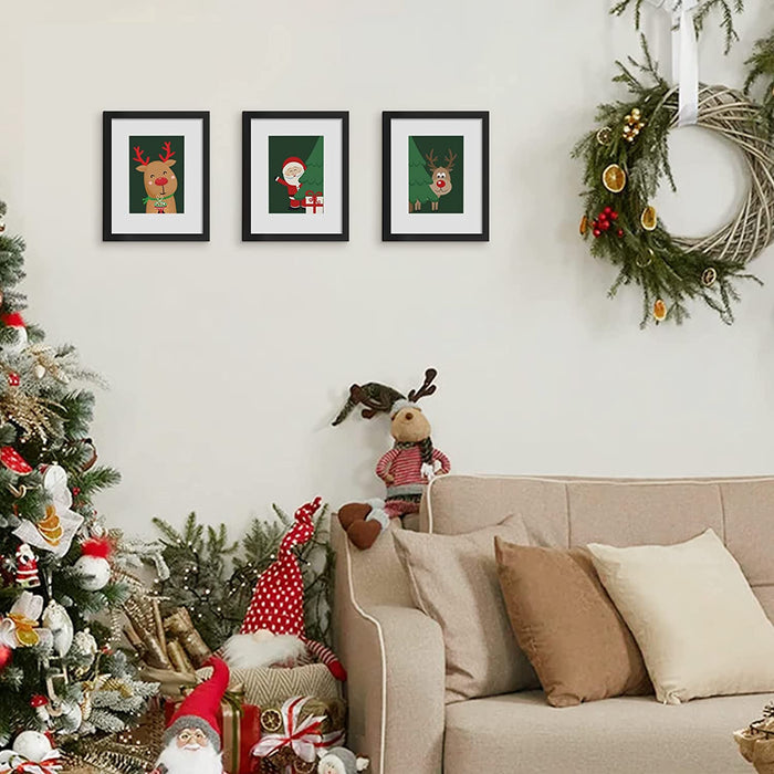 8x10 Picture Frames, Gallery Wall Frames Set of 5, Black