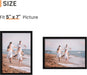 5x7 Picture Frame Glass, Thin Border, Black Photo Frames, 3 Pack
