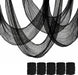 5Pcs Halloween Creepy Cloth Black 30×72inch - Halloween Decorations Clearance - Creepy Spooky Halloween Decorations Outd