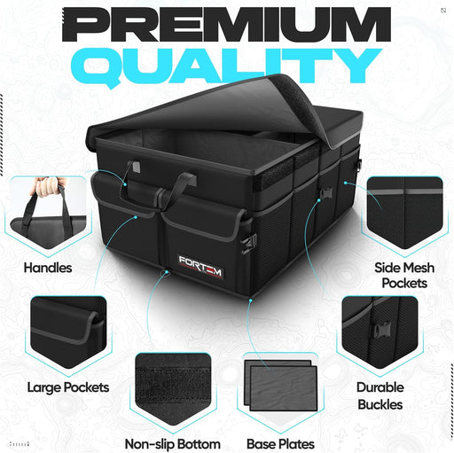 Trunk Organizer - Foldable Car Organizer & Storage for SUVs & Trucks