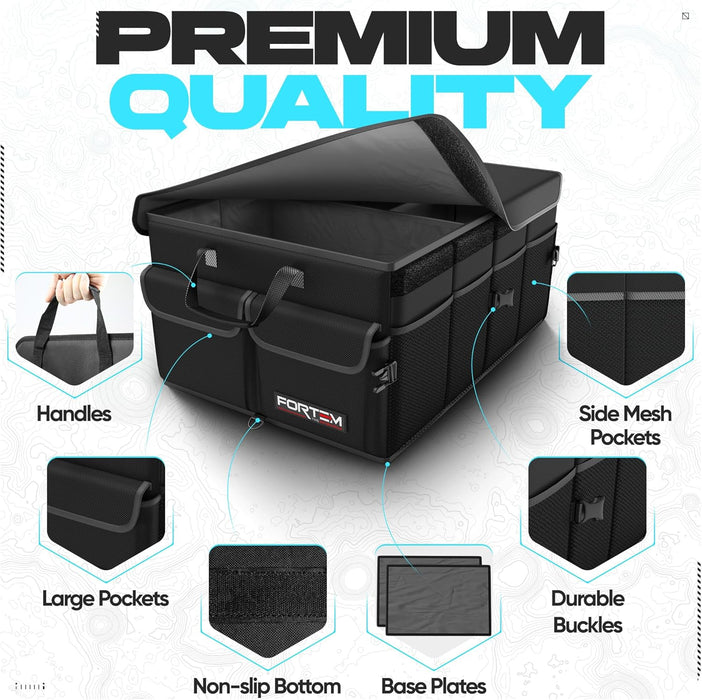 Trunk Organizer - Foldable Car Organizer & Storage for SUVs & Trucks