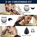 3-in-1 Beard Trimmer for Men, IPX6 Waterproof Electric Razor